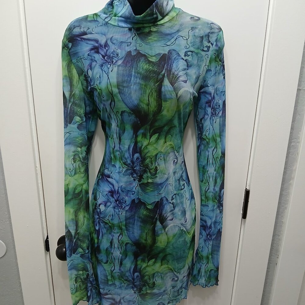 Shein Sheer "Stevie" Dress💚🩵